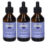 Giovanardi Farmaceutici Olio Purissimo di Semi di Lino 3x100 ml