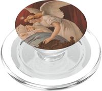 Giovane angelo vintage che sorveglia un bambino che dorme in una culla PopSockets PopGrip per MagSafe