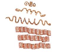 Giovane Etnico Spirali Clip di Capelli Vestito Estensione Dei Capelli Anelli Leghe Anelli Per Moda Stili Unici