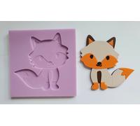 Giovane Fox Stampo IN Silicone Per Torta Topper, Resina, Cioccolato Ecc.
