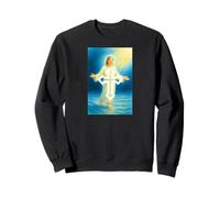 Giovane Gesù Croce Art | Simbolo Spirituale della Fede Cristiana Felpa