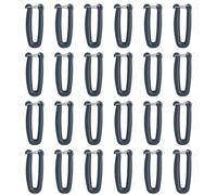 Giovane lu Young Wolf Set di 24 ganci di collegamento per fettuccia, staccabili, quadrati, 3,8 cm