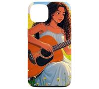 Giovane signora che suona la chitarra nel prato Custodia per iPhone 13