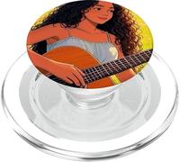 Giovane signora che suona la chitarra nel prato PopSockets PopGrip per MagSafe