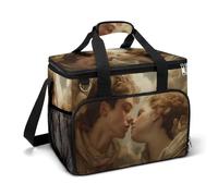 Giovane Uomo E Donna Innamorarsi Camping Cooler Bag Isolato Spiaggia Refrigeratori Portatile A Prova di Perdita Borse con Tracolla