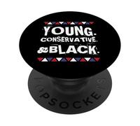 Giovani, conservatori e repubblicani neri sostengono la politica PopSockets PopGrip Adesivo