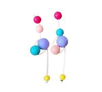 Giovani E Colorati Orecchini Di Perla Della Dopamina Per Ragazze Fatti A Mano Vacanza Accessori Da Viaggio Perle Colorate, Taglia unica, come descritto