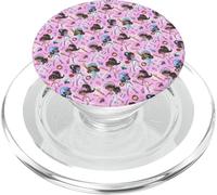 Giovani Ragazze Nere Baseball Loves PLayers Coquette Rosa PopSockets PopGrip per MagSafe