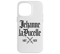 Giovanna d'Arco 1412-1431 Spade in stampa nera francese Custodia per iPhone 14 Pro Max