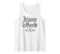 Giovanna d'Arco 1412-1431 Spade in Stampa Nera invecchiata Francese Canotta