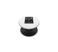 Giovanna d'Arco I Am Not Afraid I Was Born For This Woodcut Blk PopSockets PopGrip Adesivo
