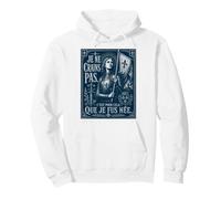Giovanna d'Arco I Am Not Afraid I Was Nas for This Woodcut Navy Felpa con Cappuccio