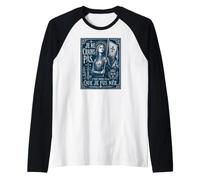 Giovanna d'Arco I Am Not Afraid I Was Nas for This Woodcut Navy Maglia con Maniche Raglan