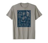 Giovanna d'Arco I Am Not Afraid I Was Nas for This Woodcut Navy Maglietta