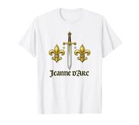 Giovanna d'Arco Jeanne D'Arc Fleur de Lis Storia della Spada Maglietta