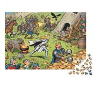 Giovanna d'Arco Orleans Charge Puzzle in Legno Impermeabile DIY Puzzles Da 1000 Pezzi Regali Per Adulti Colorati Per Decorazioni Domestiche