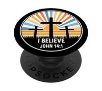 Giovanni 14:1 14 1 Dio Gesù Religioso Citazione Christian Believe PopSockets PopGrip Adesivo