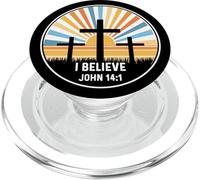 Giovanni 14:1 14 1 Dio Gesù Religioso Citazione Christian Believe PopSockets PopGrip per MagSafe