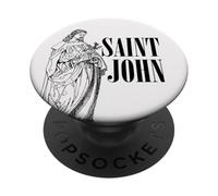 Giovanni Apostolo Amato San Cattolico Vintage Art PopSockets PopGrip Adesivo