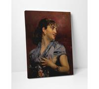 Giovanni Boldini La Spagnola Quadro Stampa su Tela Cotone Vernice Pennellate