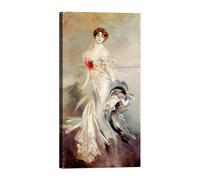 GIOVANNI BOLDINI Madame Marthe Régnier Stampa su tela Canvas effetto dipinto