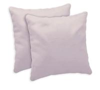 Giovanni Dolcinotti | Set 2 Federe Cuscini Divano 40x40 - Copricuscini Decorativi - 100% Cotone - Fodere con Cerniera - Silver Pink - Modello Atlanta