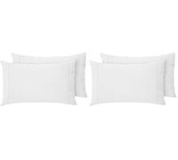 Giovanni Dolcinotti | Set 2 Federe Cuscino a Sacco con Patella - 50x80 cm - 100% Cotone - Made in Italy - Colore Bianco - Modello Toronto (Confezione da 2)