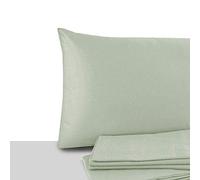 Giovanni Dolcinotti | Set 2 Federe Cuscino Letto Matrimoniale e Singolo 40x70 cm - 100% Cotone - Made in Italy - Colore Bamboo