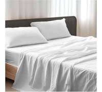 Giovanni Dolcinotti | Set Lenzuola Letto Matrimoniale 4 pz, Microfibra, Bianco, Modello Detroit - Lenzuolo con Angoli, Lenzuolo sopra e 2 Federe 50x80 cm