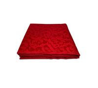 Giovanni Dolcinotti | Tovaglia Rettangolare Natalizia 140x280 cm Jacquard Damascata - 12 Posti - 100% Made in Italy - Colore Avorio