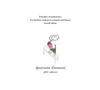 Giovanni Quaran Principles of mathematics for bachelor students in e (Tascabile)