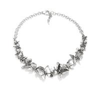 Giovanni Raspini 09797 Butterflies Necklace - Sterling Silver, 46cm, Handmade