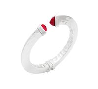 Giovanni Raspini 12284 Red Blade Bangle - Sterling Silver, Red Crystals