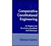 Giovanni Sartori Comparative Constitutional Engineering (Copertina rigida)