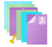 GIOVARA Tappetino da taglio per Cricuting 6 Pcs 12 * 12 Inch 32.5 cm x 34.5 cm Cricuts Mats, Tappetino da Taglio per Macchina da Taglio Cricut Joy Xtra Variety Grip Mat