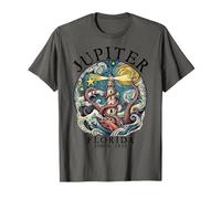 Giove Florida Octopus Lighthouse Since 1853 Lettere Nere Maglietta