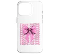 Gioventù Pastore Predicatore Bibbia Croce Ragazza Coquette Bow Rosa Custodia per iPhone 16 Pro