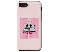 Gioventù Pastore Predicatore Bibbia Croce Ragazza Coquette Bow Rosa Custodia per iPhone SE (2020) / 7/8