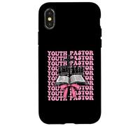 Gioventù Pastore Predicatore Bibbia Croce Ragazza Coquette Bow Rosa Custodia per iPhone X/XS