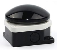 Giovenzana buzzer, pulsante a pedale e a mano, pulsante a fungo, IP66, 1S1Ö, NO e NC, nero