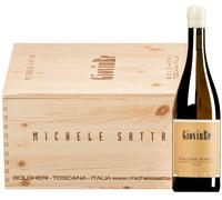 Giovin Re Bianco Bolgheri DOC 2024 6 bottiglie in cassetta di legno 4,5 l