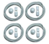 gipfelsport Lacci Elastici Rotondi - Lacci Scarpe Elasticizzati | Lacci Reflective per Adulti e Bambini | per Triathlon, Ciclismo | 2X Paio de Grigio/Grigio