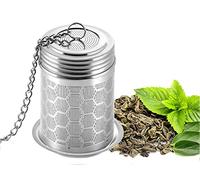 Gipizi Filtro The Infusione Colino da Tè, Acciaio Inox Filtro da Tè Con Catena di Estensione, Maglia Fine Infusore Tisana Filtro per Sfuso Tè (1)