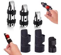 Gipizi Supporto per Dita 6 pezzi, Tutore Dito Regolabile Traspirante per Tutte le Dita, Dita Stecche per Adulti e Bambini, per Dita per Artrite Delle Nocche Rotte