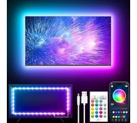 GIPOYENT TV Light Strip, Music Sync LED TV Backlights, for 32-50 Inch TV, LED TV Light with Bluetooth Function - RGB Color Changing Light Strip for Home Theater (9.8ft)