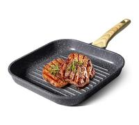GiPP Bistecchiera antiaderente, Grill Compatibile Induzionei, Nero