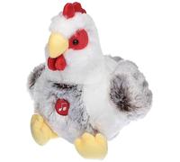 Gipsy 070356 - Peluche sonoro a Forma di Gallina, 22 cm, Colore: Bianco/Marrone