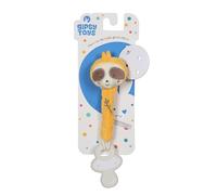 GIPSY TOYS - PELUCA ACCROCA-TETINE PIREVOX - GAMMA BAMBOO - 13 CM S/CARTA - GIALLO E MARRONE - 1° Epoca