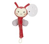 GIPSY TOYS - PELUCHE - ATTACCO TETINE COCCINELLE - GAMMA BAMBOO - 13 CM S/CARTA - ROSA BEIGE E GRIGIO - 1° Epoca