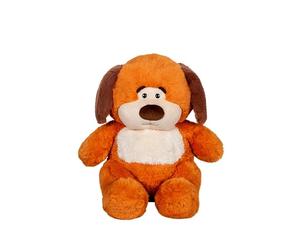 GIPSY TOYS - PELUCHE CHUBBY DOG CANE MARRONE CHIARO E BEIGE, ORECCHIE MARRONE SCURO - 40 CM